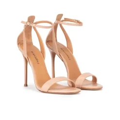 Martina High heel sandals in nude leather