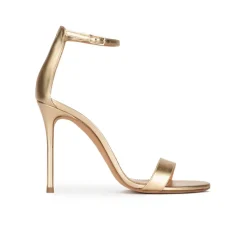 Monique Golden leather heeled sandals